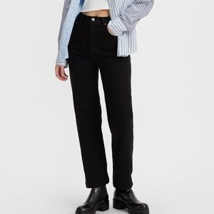 Levi Ribcage Straight Ankle Jeans in Sz 30